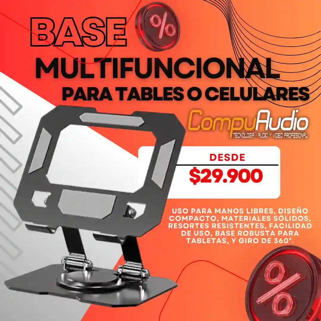 Base Multifuncional para Tablets o Celulares